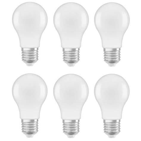 BELLALUX Lot De 6 Ampoules LED E27 Standard 5 5W Blanc Chaud