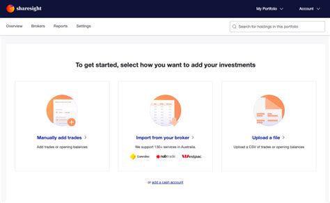 Getting Started With Sharesight Sharesight Australia Help