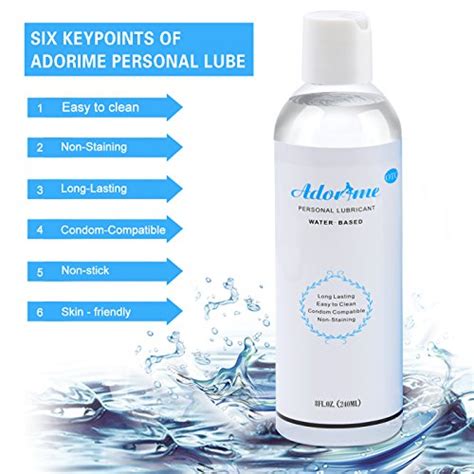 Water Based Condom Compatible Sex Lubricant Adorime Long Lasting