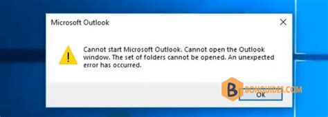 How To Fix Cannot Start Microsoft Outlook And Cannot Open The Outlook