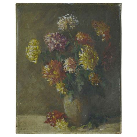 Impressionist Painting of Flowers, Amelia Stokes, circa 1920 For Sale ...