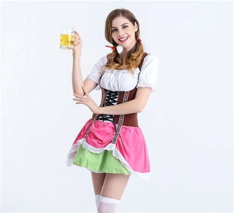 2018 Womens Sexy Germany Oktoberfest Bavarian County Beer Girl Ladies