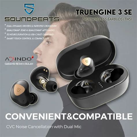 Soundpeats Truengine 3 Se True Wireless In Ear Hifi Earbuds Lazada Indonesia