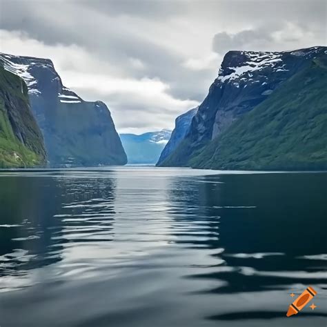 Scenic View Of Norway Fjords On Craiyon