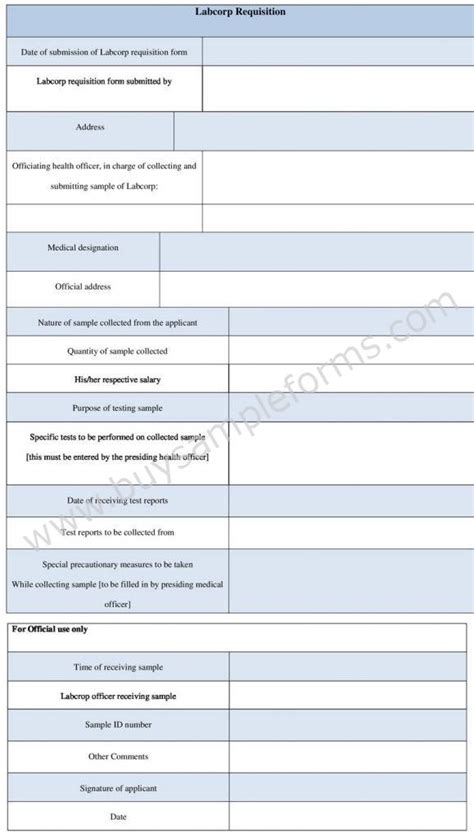 Labcorp Requisition Form Template In Word Format The Best Porn Website