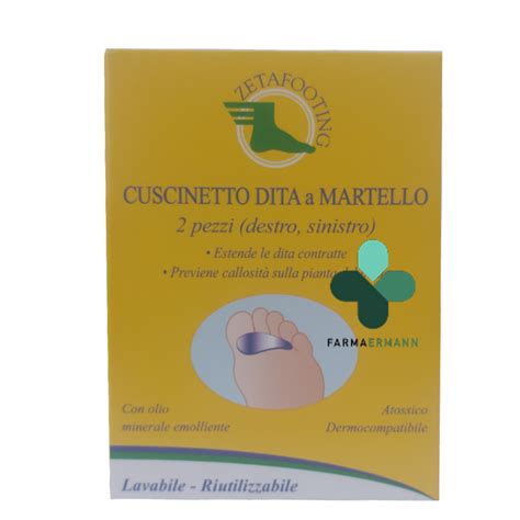 Zetafooting Cuscinetto In Gel Per Dita A Martello 2 Pz