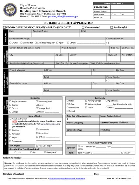 Permit Application Houston Fill Out Sign Online Dochub