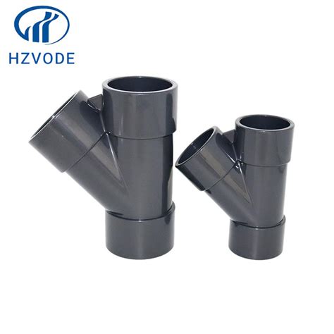 Water Drainage Pipe Fitting Skew Upvc Wye Degree Y Tee China Upvc