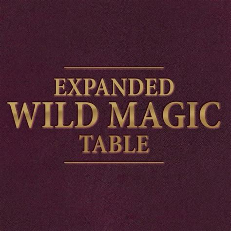 Wild Magic Sorcerer - Etsy UK