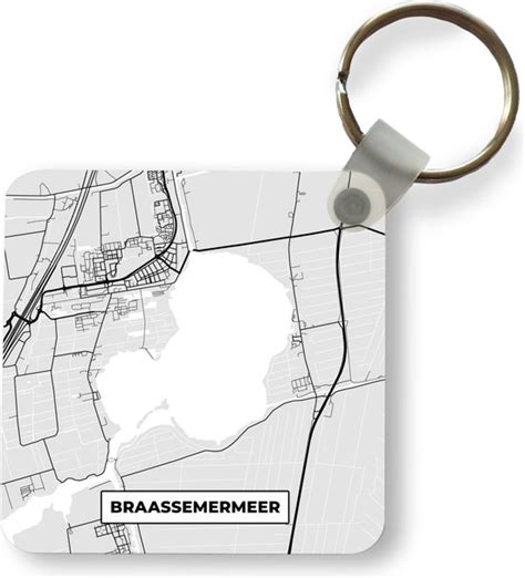 Sleutelhanger Uitdeelcadeautjes Stadskaart Braassemermeer Kaart