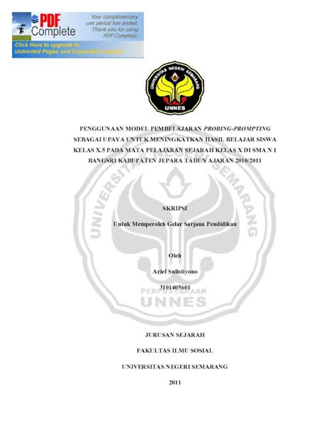 PDF PENGGUNAAN MODEL PEMBELAJARAN PROBING 1 PENGGUNAAN MODEL