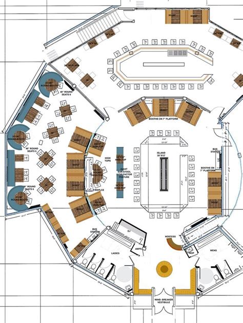 Bar And Restaurant Floor Plan Beacon 70 Brick Nj Cafe Floor Plan