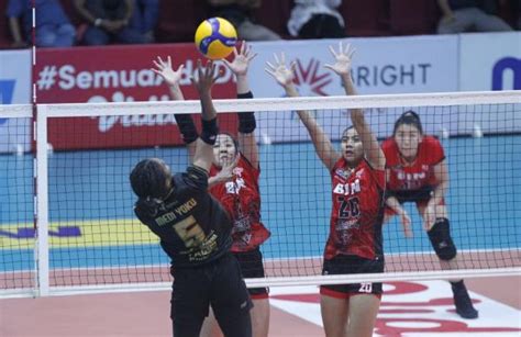 Hasil Proliga Tim Putri Jakarta Bin Libas Gresik Petrokimia Pupuk