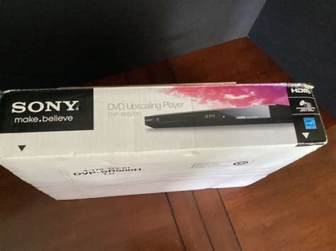 New Sony Dvd Player Dvp Sr H Upscaling Black Hdmi Ultra Slim Design