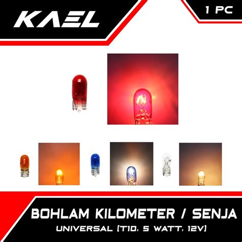 Jual Bohlam T Km Senja Putih Kuning Biru Orange Lampu Kilometer Sein