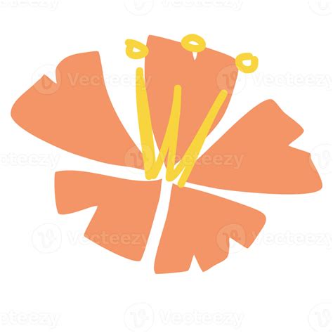 Cute flower hand drawing 22914299 PNG