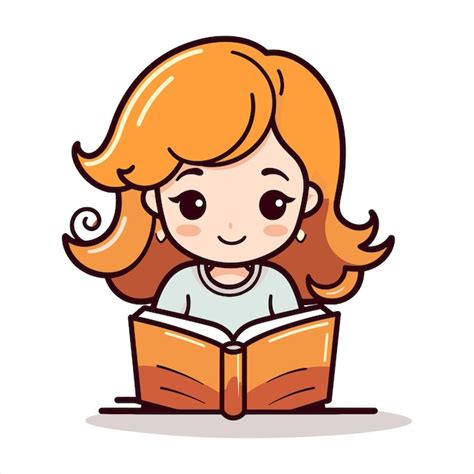 Premium Vector Reading Book Cartoon Vector