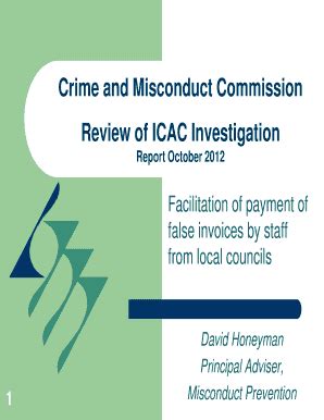 Fillable Online Fnqroc Qld Gov Review Of Icac Investigation Fax Email