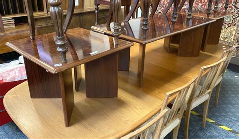 ROSEWOOD COFFEE TABLE 2 SIDE TABLES POSSIBLY DANISH Southgate