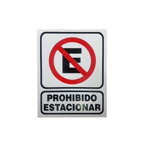 Cartel Prohibido Estacionar