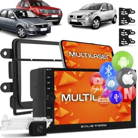 Central Multim Dia Duster Sandero Logan Evolve Infinity Multilaser Mp