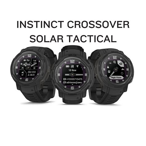 Garmin Instinct Crossover Solar Tactical Edition Smartwatch 010 027