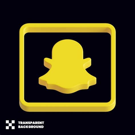 Icon 3D De Las Redes Sociales De Snapchat Archivo PSD Premium