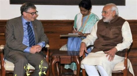 Pm Modi Thanks Bill Gates For Congratulating Him On 100 Episodes Of