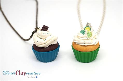 Collier Cupcake Créations Gourmandes En Pâte Polymère Fimo Cernit