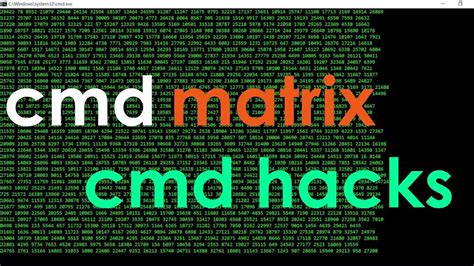 Cool Cmd Tricks And Hacks Cmd Matrix Tutorial Tulsi Networks