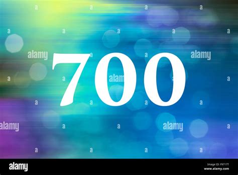 Number Seven Hundred Stock Photo Alamy