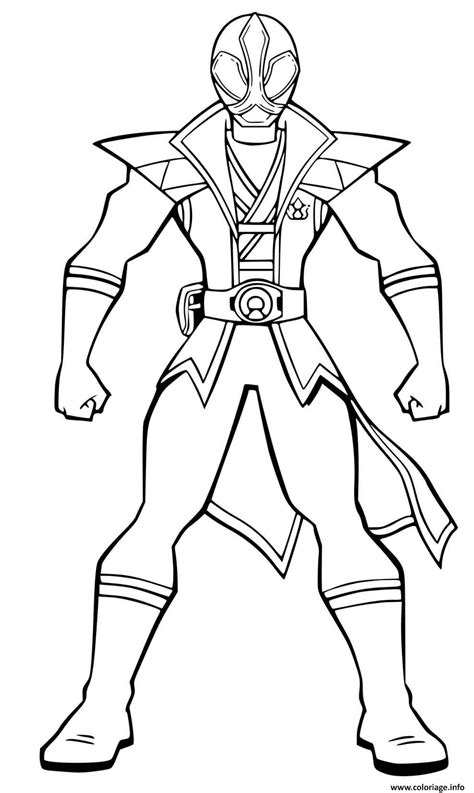 Coloriage Power Rangers Ninja Storm Jecolorie