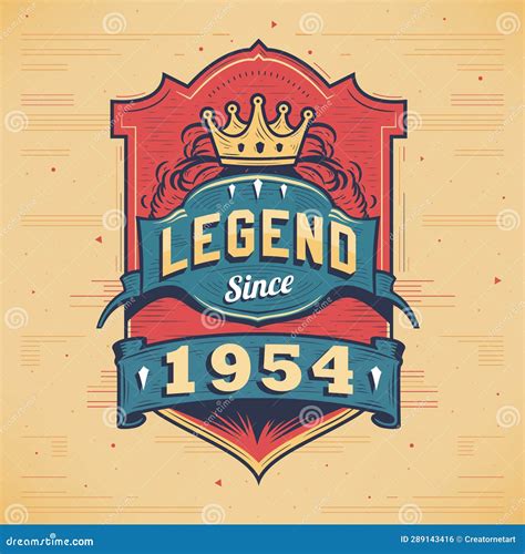 Legend Since 1954 Vintage T Shirt Born In 1954 Vintage Birthday