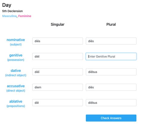 Github Benjenkinsv95latin Table Quiz Practice Latin Declensions Noun Suffixes Using The