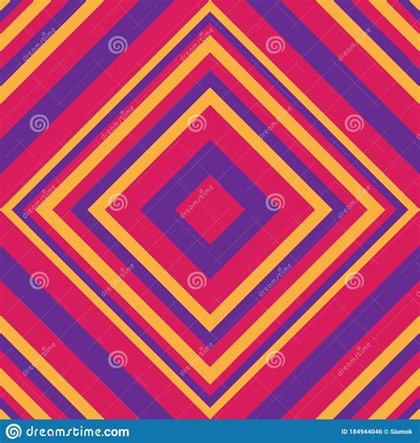 Purple Argyle Diagonal Stripes Seamless Pattern Background Stock Vector