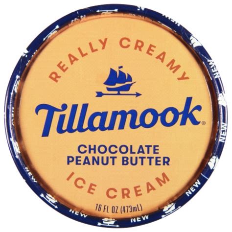 Tillamook Chocolate Peanut Butter Ice Cream 16 Oz Fred Meyer