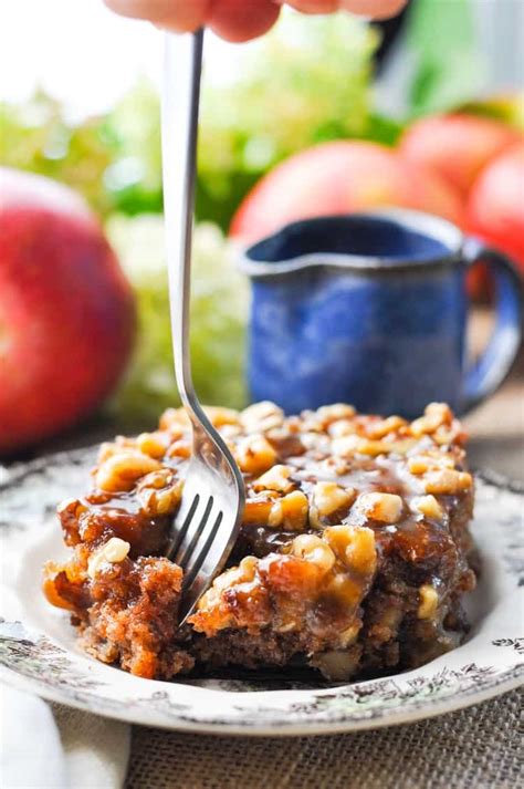 Mom S Apple Walnut Cake With Caramel Glaze Our Week In Meals The