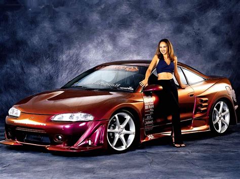 Street Racing Cars Wallpaper With Girls - Phone Car Wallpaper