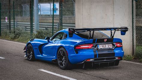 3840x2160 resolution | blue and black Dodge Viper coupe with black ...