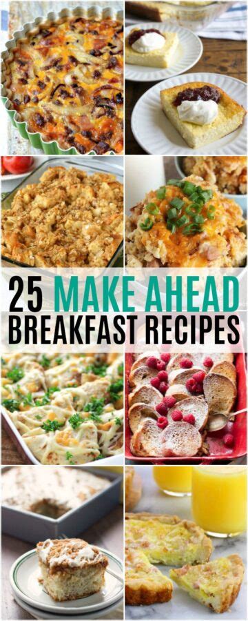 25 Make Ahead Breakfast Recipes Real Housemoms