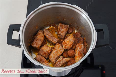 Receta Lentejas Estofadas Con Costillas De Cerdo Y Chorizo