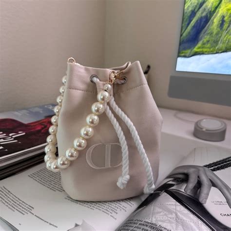 Dior Bags Dior Trousse Pouch With Pearl Strap Poshmark