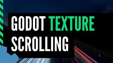 Godot Shader Tutorial How To Make A Texture Scroll Infinitely Youtube