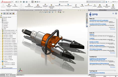 Iknow Solidworks Das Dps Servicenews Addin Für Solidworks Plattform Für Information Und Support