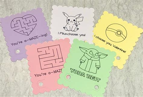 Pokemon Valentines Crayon Card Svg Boys Valentines Svg Etsy