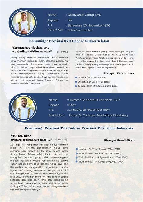 Profil Para Diakon Seminari Tinggi St Paulus Ledalero Tahun