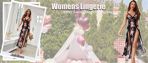 Amazon Avidlove Women Lingerie Lace Babydoll Chemise Sexy Mesh Nightdress V Neck Nightwear