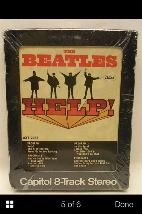 Sealed 8track tape of the Beatles "Help" album | The beatles help ...