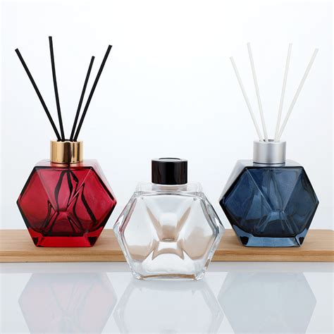 Diamond Shape Glass Aroma Diffuser Bottle - Glass Aroma Bottle and ...