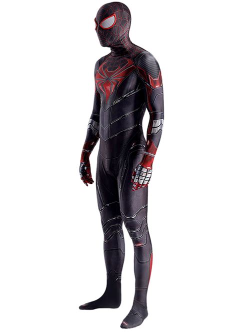 Miles Morales Costume Spider- Man PS5 Bodysuit Cosplay for Adult Kid ...